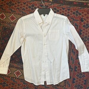 Janie and Jack Cream Casual Button Down Shirt